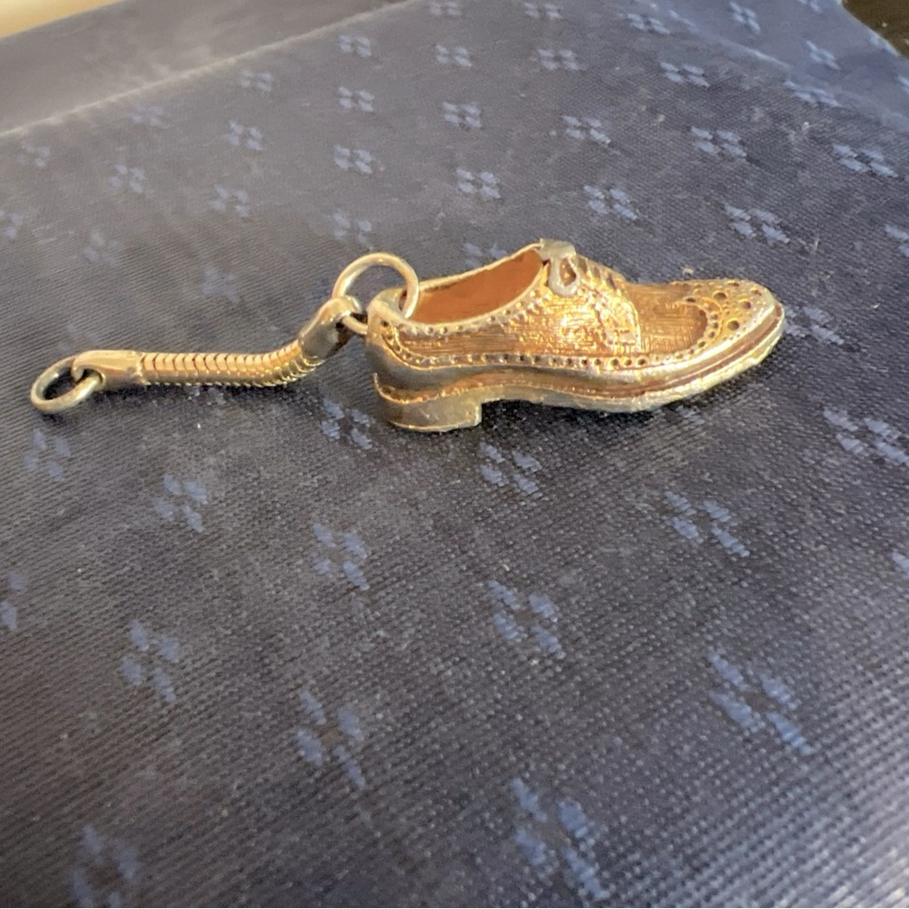 Rare Vintage Advertising Key Fob WALK OVER SHOES Figural Walkover Shoe Keychain